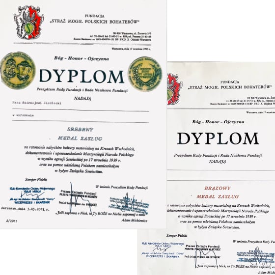 Brązowy i Srebrny Medal Zasług Semper Fidelis